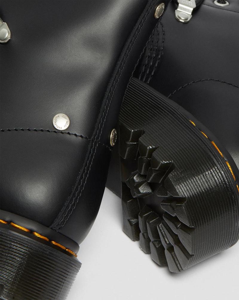 Dr Martens 1460 Bex Stud Lær Snørestøvletter Dame Svarte | Norge 620JPQ